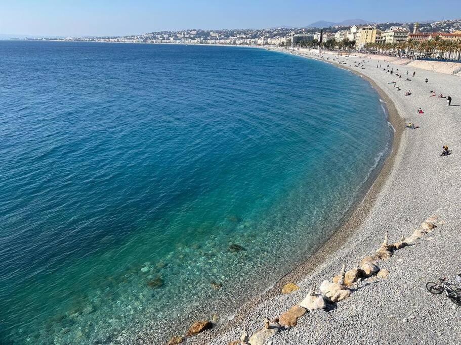 Bd Grosso Apt 4 Prs, 300M Plage, Clim, Parking Nizza Exterior foto